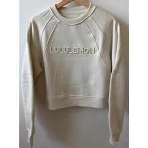 Lululemon Scuba oversized pullover wordmark size S/M